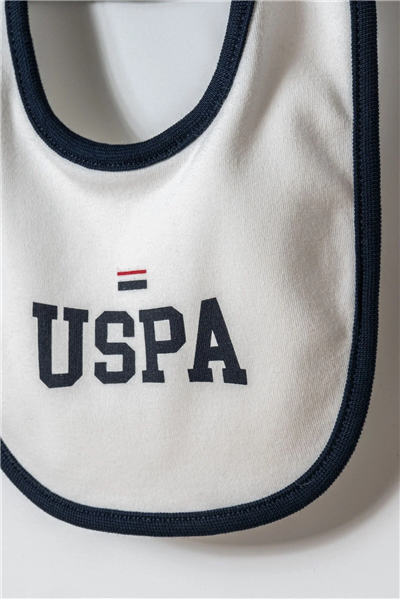 U.S. Polo Assn. Erkek Bebek Bisiklet Yaka Nakışlı Yazlık Regular Fit Hastane Çıkışı Beyaz