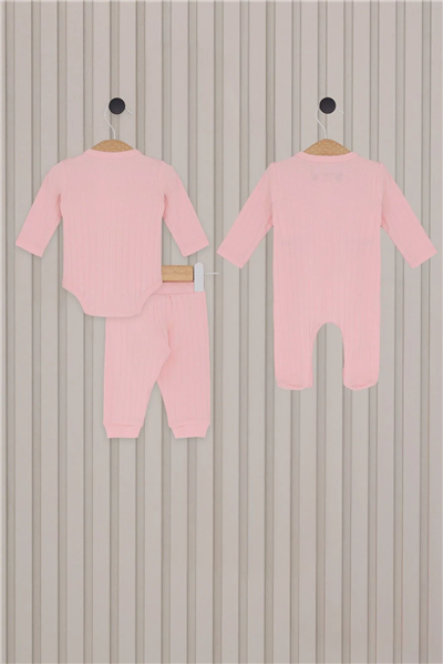 U.S. Polo Assn. Kız Bebek  Regular Fit Takım 0-3 Ay Pembe