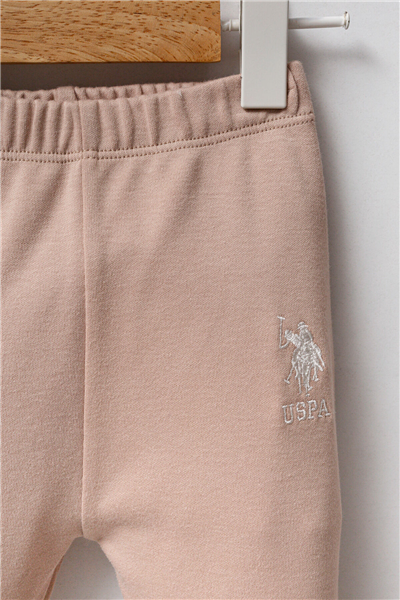 U.S. Polo Assn. Kız Bebek Kışlık Regular Fit Takımı 0-9 Ay Beyaz