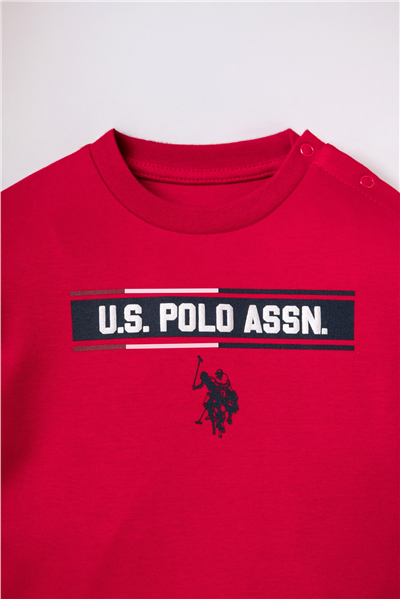 U.S. Polo Assn. Erkek Bebek Kapüşonlu Lacivert Hırkalı Eşofman Takım 6-36 Ay Lacivert