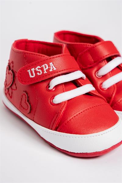 U.S. Polo Assn. Kız Bebek İlk Adım Ayakkabı 17-19 Numara Kırmızı
