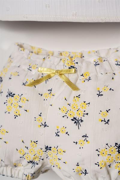 U.S. Polo Assn. Kız Bebek Şort Takım 6-36 Ay Sarı