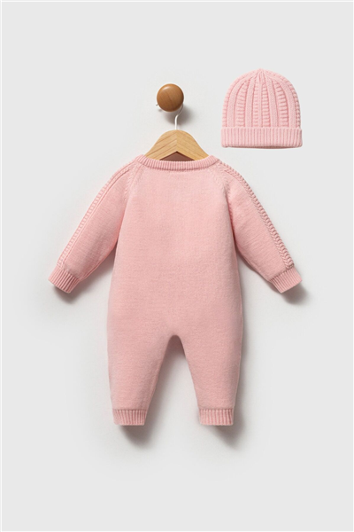 U.S. Polo Assn. Kız Bebek  Regular Fit Tulum 03-12 Ay Pembe