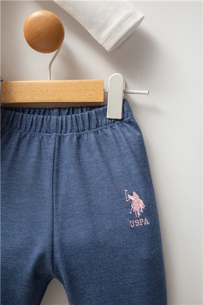 U.S. Polo Assn. Kız Bebek Regular FitTakım 6-36 Ay Mavi