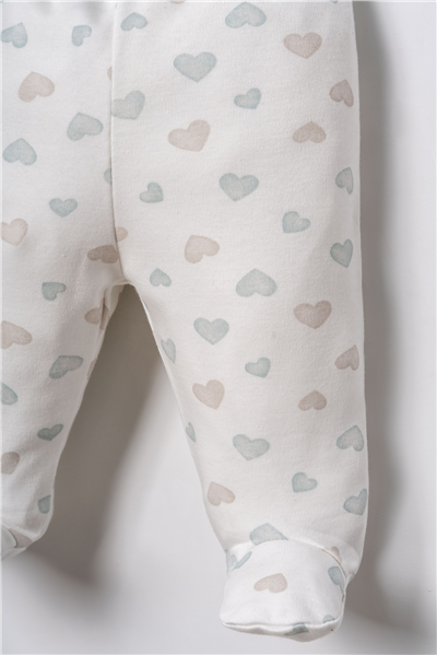 U.S. Polo Assn. Nakışlı Kız Bebek Cute Hearts Hastane Çıkışı 03 Ay Beyaz