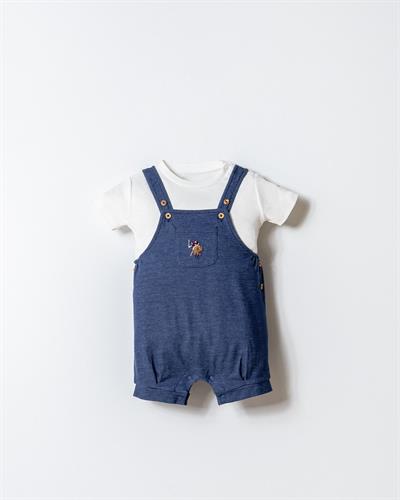 U.S. Polo Assn. Erkek Bebek Tulum 6-36 Ay Mavi