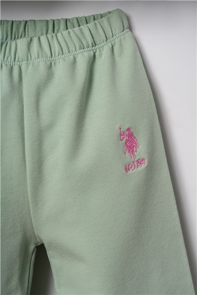 U.S. Polo Assn. Nakışlı Kız Bebek EşofmanTakım 6-36 Ay Yeşil