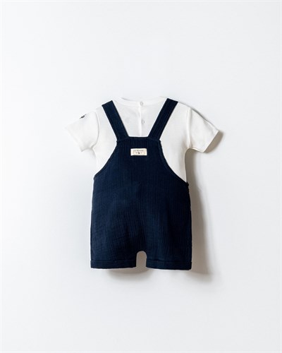 U.S. Polo Assn. Erkek Bebek Şortlu Tulum 6-36 Ay Lacivert