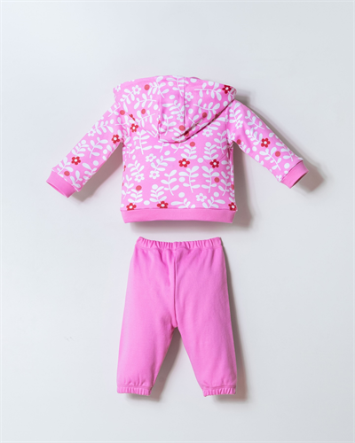 U.S. Polo Assn. Kız Bebek 3Lü Eşofman Takım 6-36 Ay Beyaz