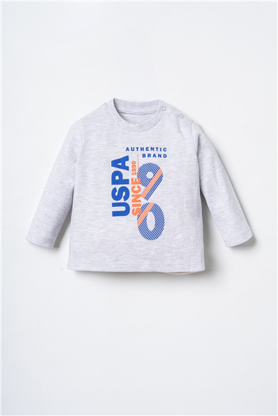 U.S. Polo Assn. Erkek Bebek Baskılı Takım 6-36 Ay Mavi