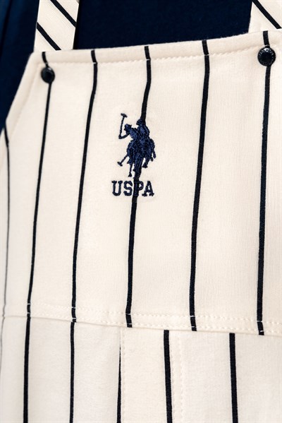 U.S. Polo Assn. Erkek Bebek Çizgili Tulum 6-36 Ay Lacivert