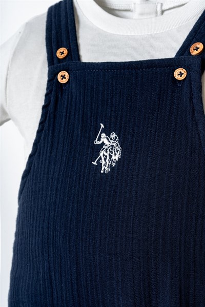 U.S. Polo Assn. Erkek Bebek Şortlu Tulum 6-36 Ay Lacivert