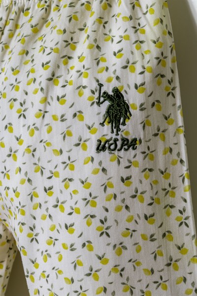 U.S. Polo Assn. Kız Bebek Pantolonlu Takım 6-36 Ay Sarı