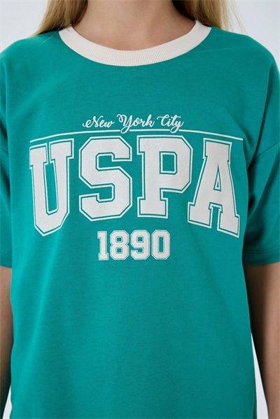 U.S. Polo Assn. Kız Çocuk Şort Takım 9-15 Yaş Yeşil