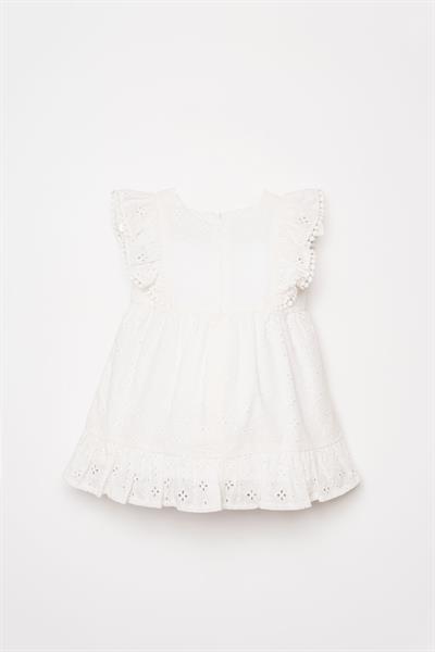 U.S. Polo Assn. Kız Bebek Elbise 6-36 Ay Beyaz