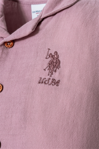 U.S. Polo Assn Kız Bebek Müslin Pantolonlu Takım 6-36 Ay G.Kurusu