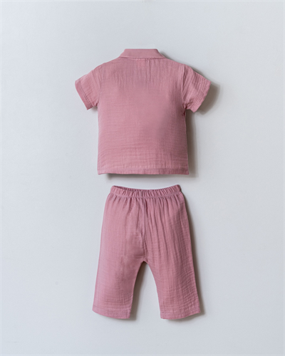 U.S. Polo Assn Kız Bebek Müslin Pantolonlu Takım 6-36 Ay G.Kurusu