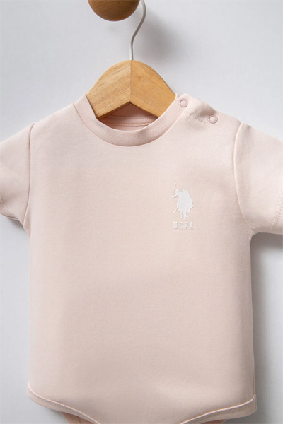Us Polo Kız Bebek 3Lü Zıbın 0-24 Ay Pembe
