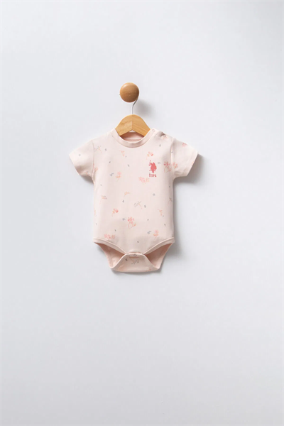 Us Polo Kız Bebek 3Lü Zıbın 0-24 Ay Pembe