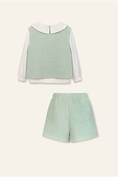 Zeyland Kız Çocuk 3Lü Şortlu Takım 3-7 Yaş Mint