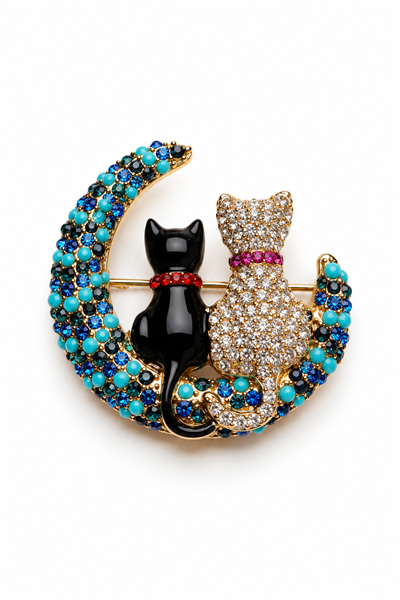 Luna&Onyx Broş 