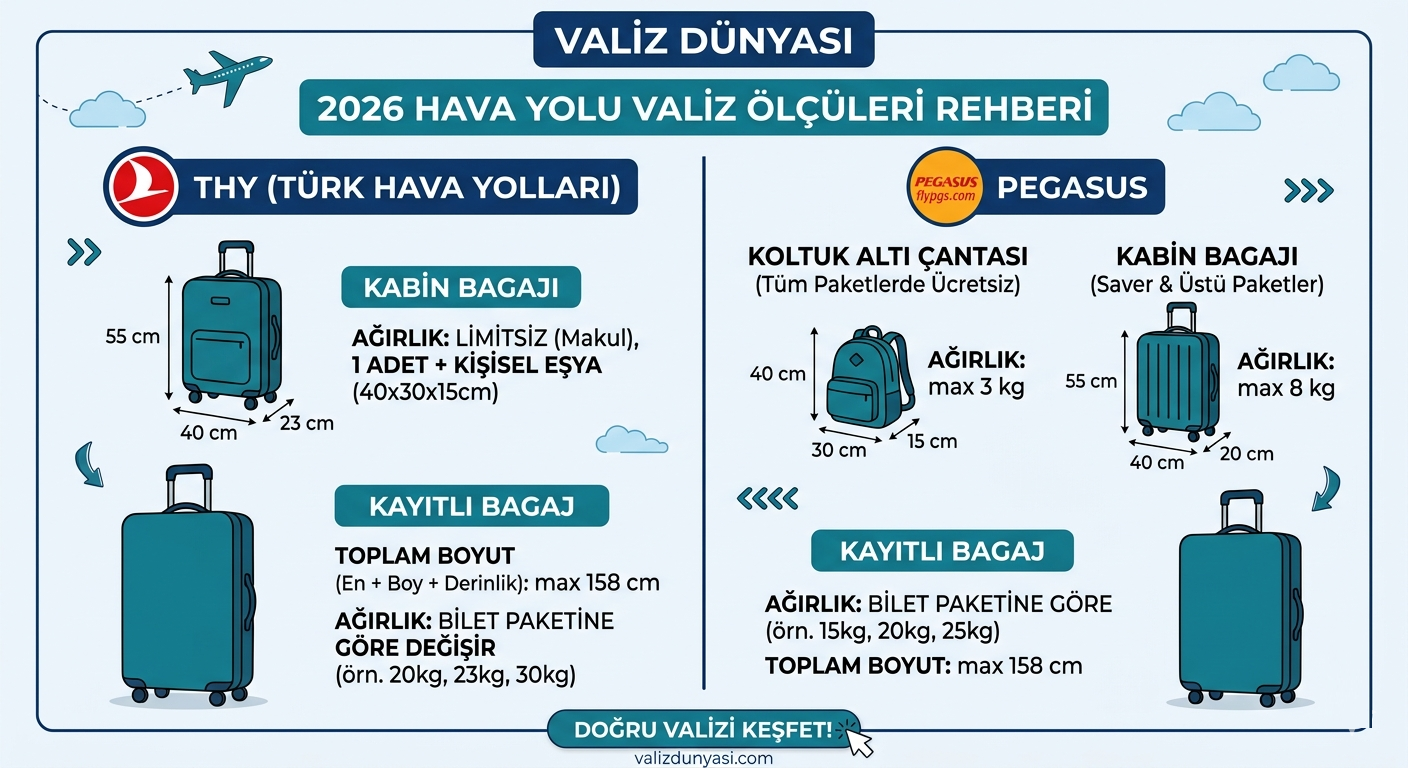 2026 THY Valiz Ölçüleri Rehberi
