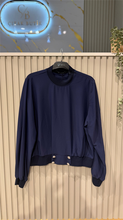 GHİSA 4424 BLUZ - LACİVERT