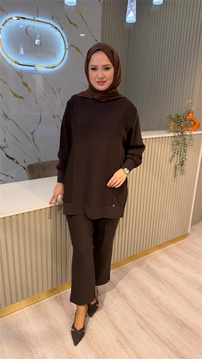 GHİSA 4477 TUNIK - KAHVE
