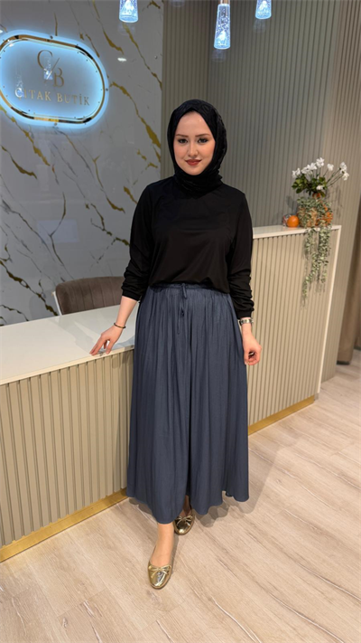 GHİSA 5458 ETEK - MAVİ