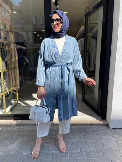 MY-UZUNK KİMONO KOT TRENÇ