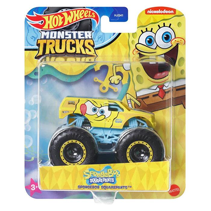 HOT WHEELS MONSTER TRUCKS GOSTERI DUNYASI TEMALI 1:24 ARABALAR SPONGEBOB SQUAREPANTS HJG41-HWN76 Diğer HWN76