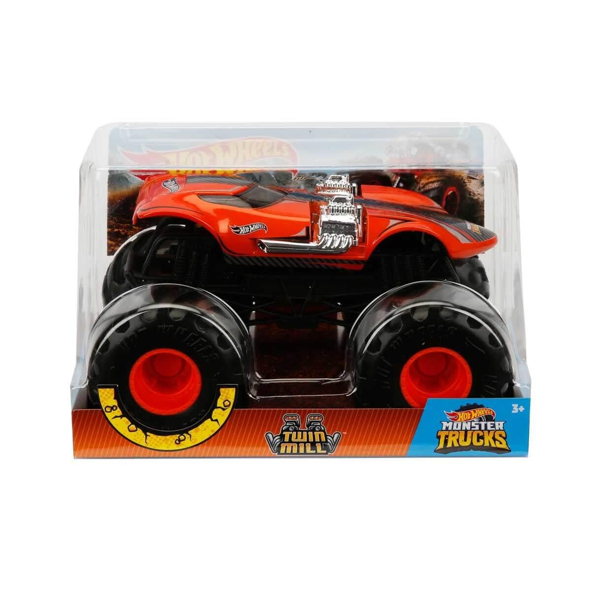 HOT WHEELS MONSTER TRUCKS 1:24 TWIN MILL FYJ83-JDR14 Diğer JDR14