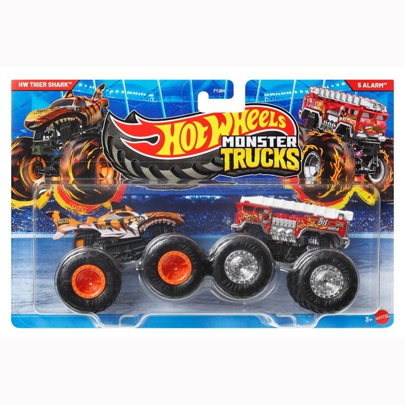 HOT WHEELS MONSTER TRUCKS 1:64 HW TIGER SHARK VS 5 ALARM FYJ64-JCC76 Diğer JCC76