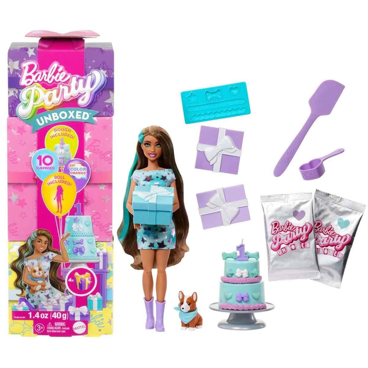 Barbie Parti Paketi Minik Dostumun Doğum Günü Serisi Pembe Kutu Jfg68-Jfg72 Barbie JFG72