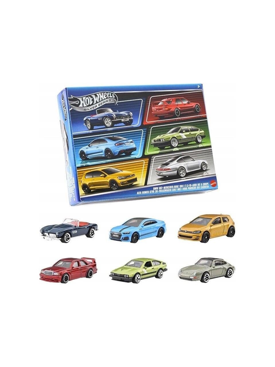 Hot Wheels Silver Serisi Euro Style 6'lı Araba Seti JBY79 Hot Wheels JBY79