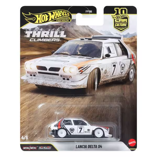 HOT WHEELS PREMIUM CAR CULTURE THRILL CLIMBERS LANCIA DELTA S4 FPY86-JKF01 Diğer JKF01