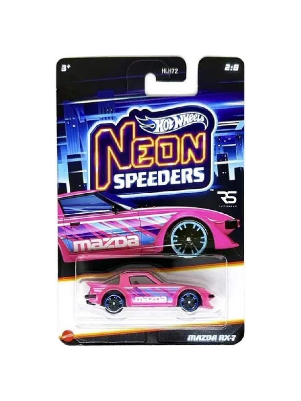 HOT WHEELS NEON YARISCILAR MAZDA RX7 HLH72-JCB01 Diğer JCB01