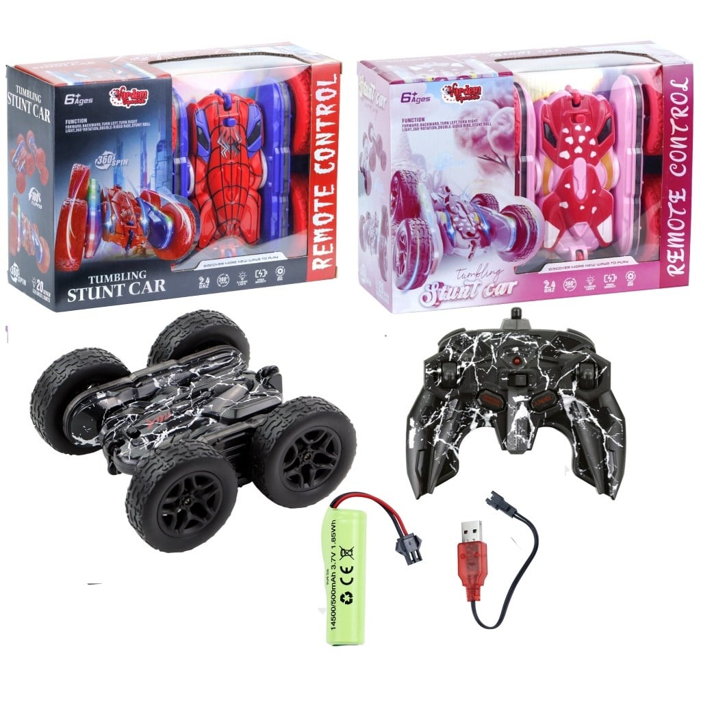 UZAKTAN KUMANDALI FULL FONK. 2.4G CIFT YONLU RENKLI AKROBAT ARABA Diğer H01 H02 H03