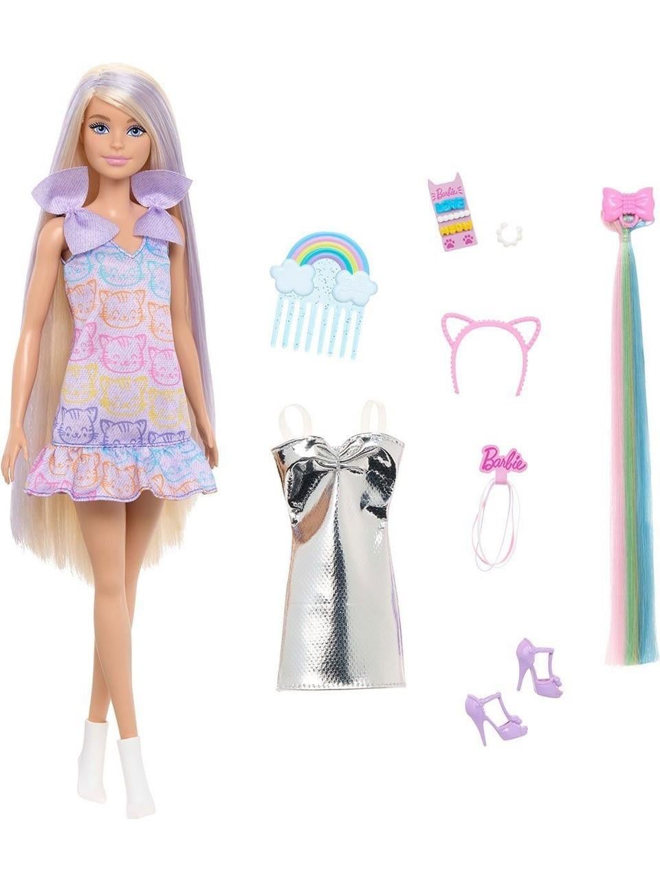 BARBIE UPUZUN MUHTESEM SACLI BEBEK SAC TASARIM OYUN SETI JCT72 Diğer JCT72