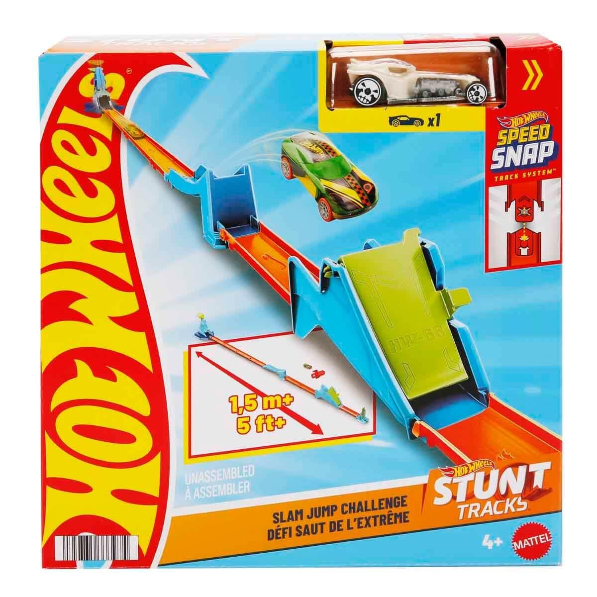 Hot Wheels Stunt Trucks Akrobatik Yarış Pisti Oyun Seti Slam Jump Challenge JHK76-JHK78 Hot Wheels JHK78