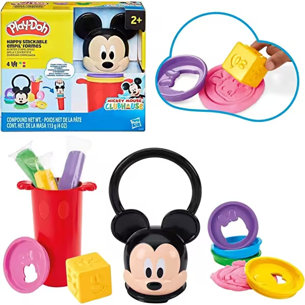 PLAY DOH DISNEY JUNIOR HAPPY MICKEY MOUSE OYUN HAMURU SETI G2322 Diğer G2322
