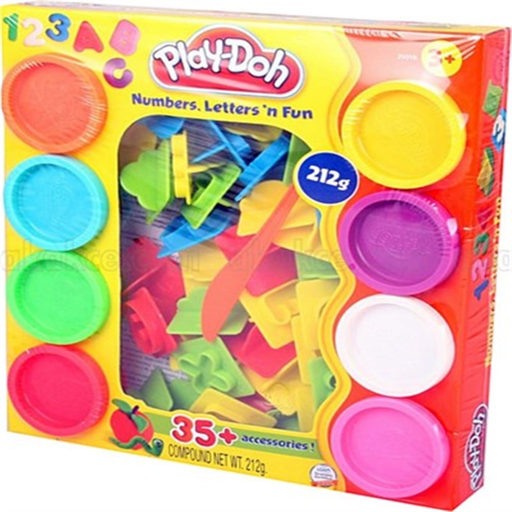 PLAYDOH NEŞELİ HARFLER VE RAKAMLAR
