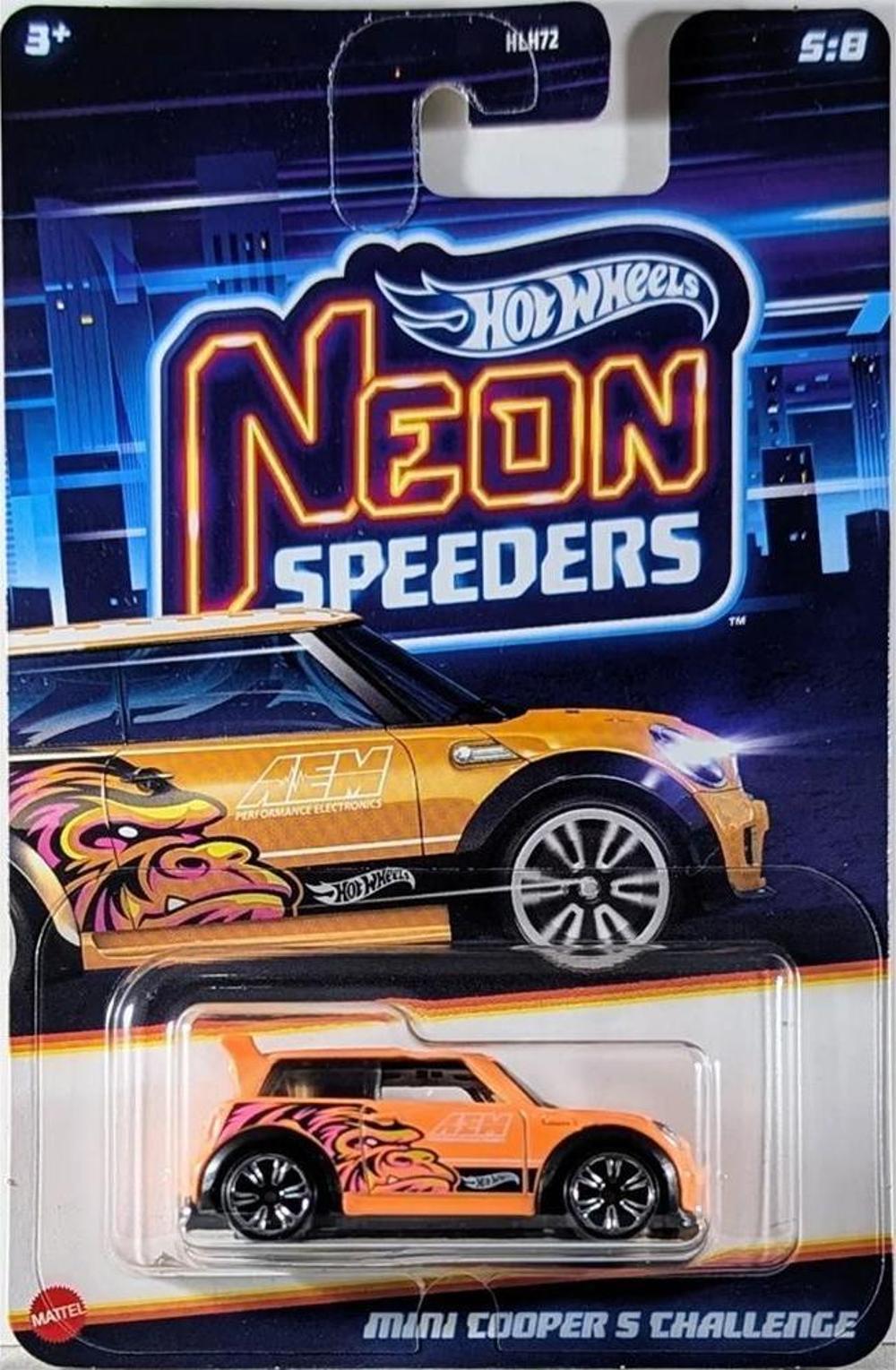 Hot Wheels Neon Speeder Arabalar Mini Cooper S Challenge HLH72-JBY96 Hot Wheels JBY96
