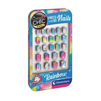 Clementoni Crazy Chic Tak Çıkar Tırnaklar Gökkuşağı 18907 Clementoni CLE 18907