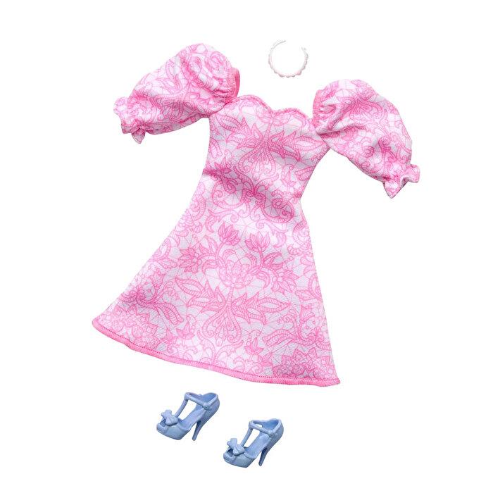 BARBIENIN KIYAFET KOLEKSIYONU PEMBE ELBISE GWD96-HRHR40 Diğer HRH40