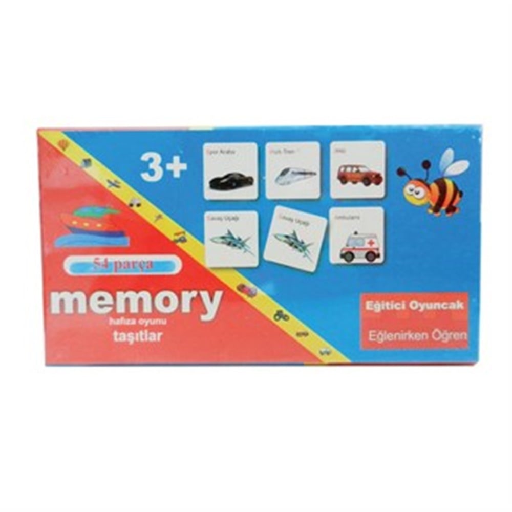 54 Parça Hafıza Oyunu Taşıtlar