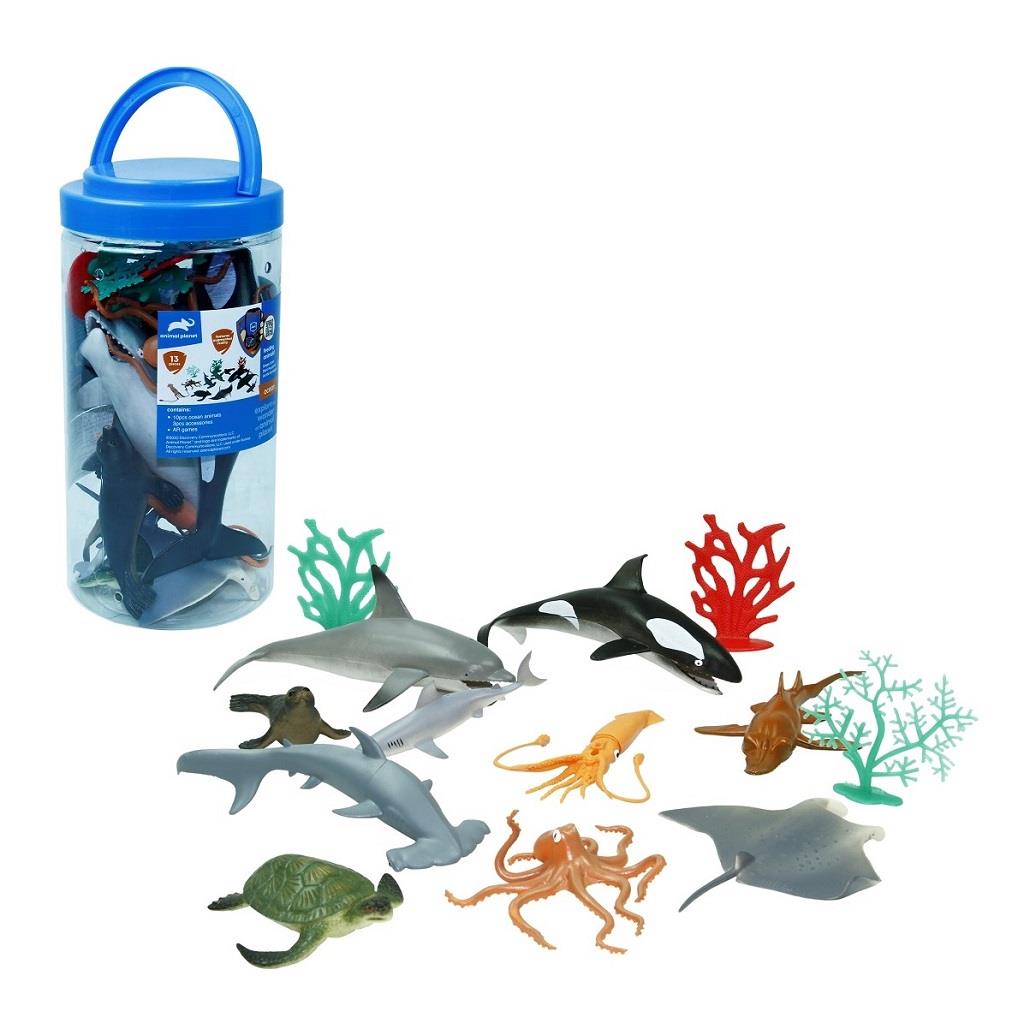 VARDEM 23CM KOVADA 13 PARCA OKYANUS HAYVANLARI SETI Diğer SH D6402