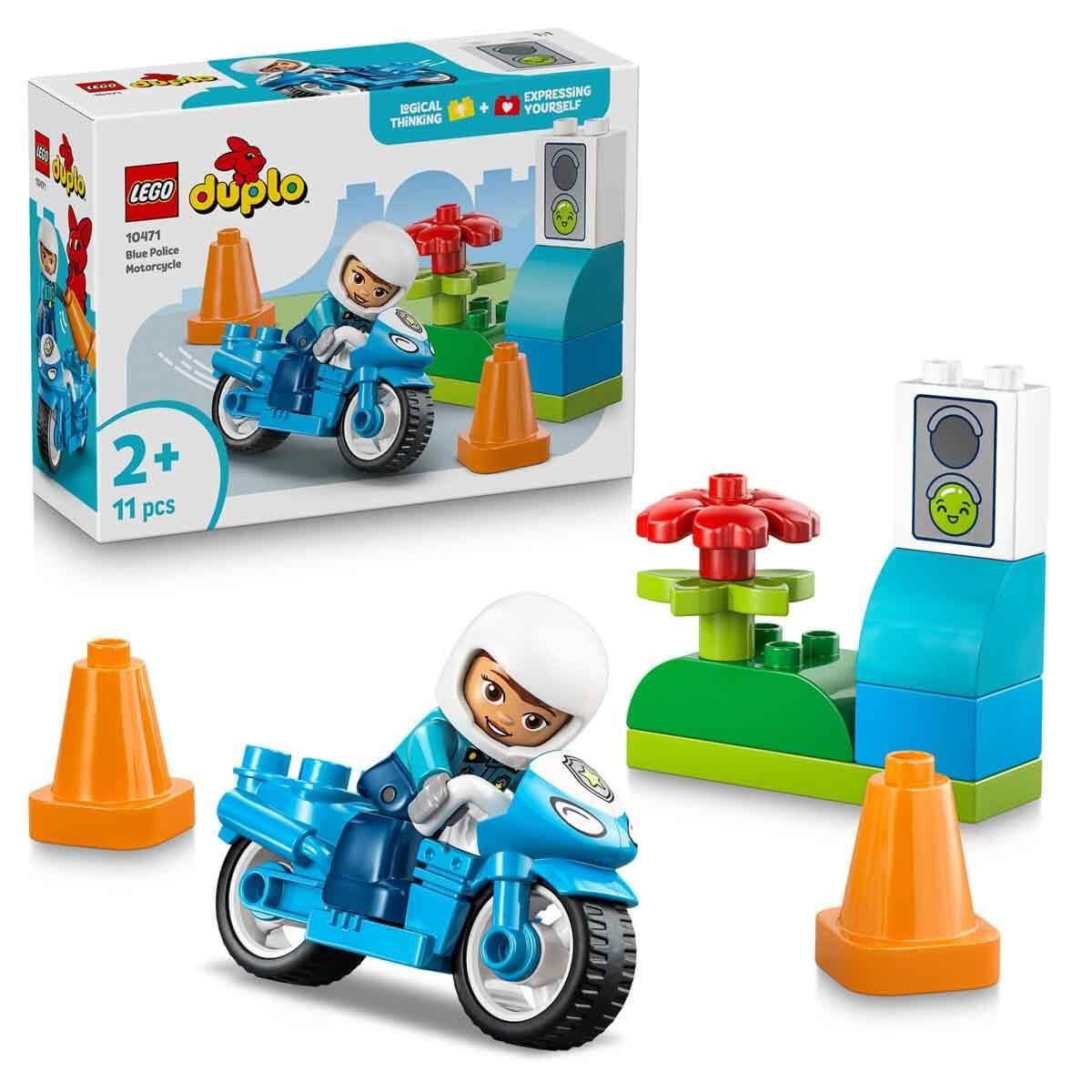 LEGO DUPLO KASABASI MAVI POLIS MOTOSIKLETI 10471 Diğer LED10471