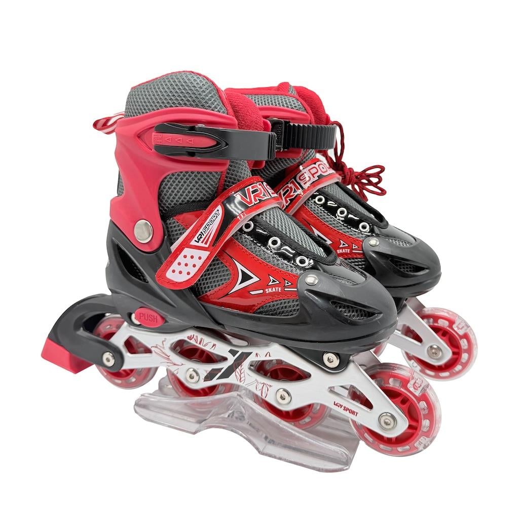 Vardem Işıklı Ayarlanabilir Alıştırma ve Sıralı Paten S 30-33 Kırmızı Diğer YX 0151 63B 6265 K