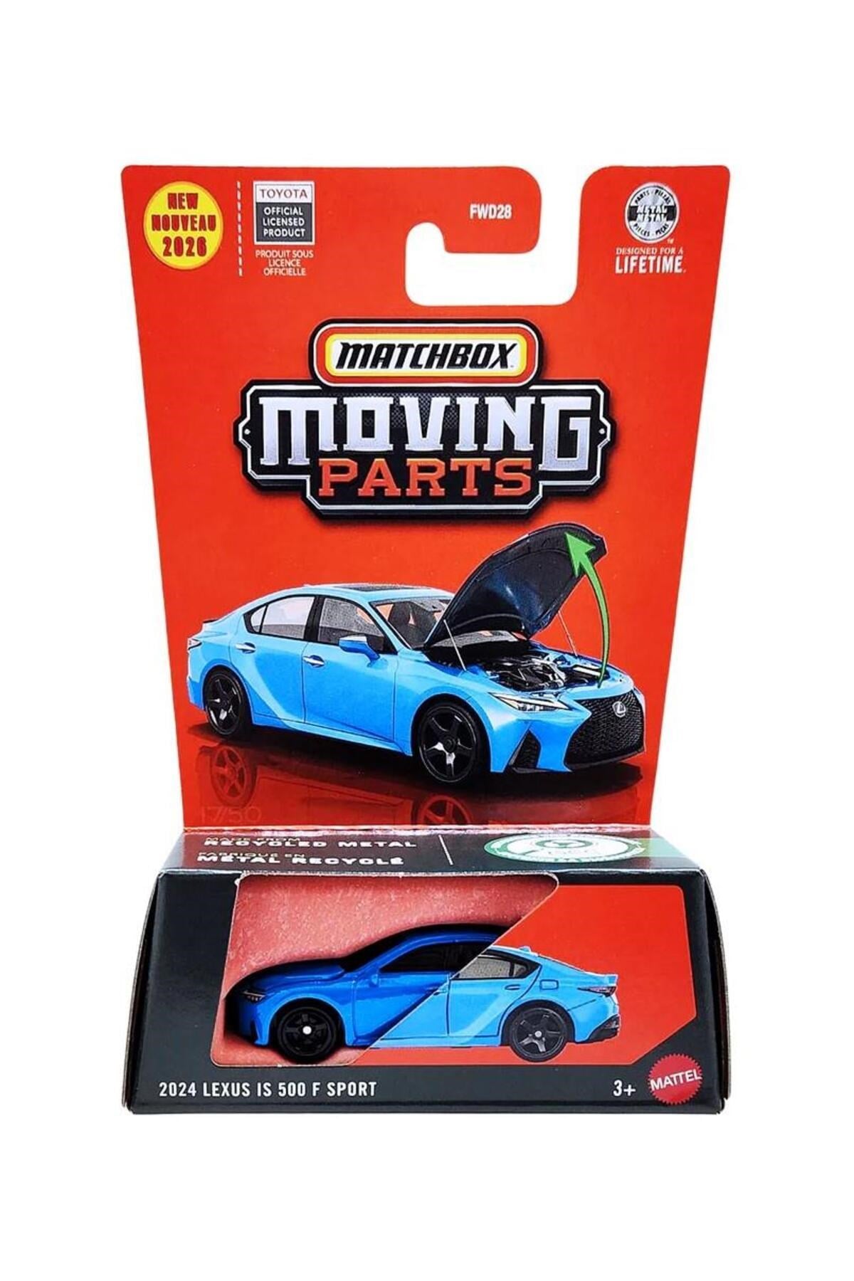 MATCHBOX MOVING PARTS 2024 LEXUS IS 500 F SPORT FWD28-JFV22 Diğer JHV22